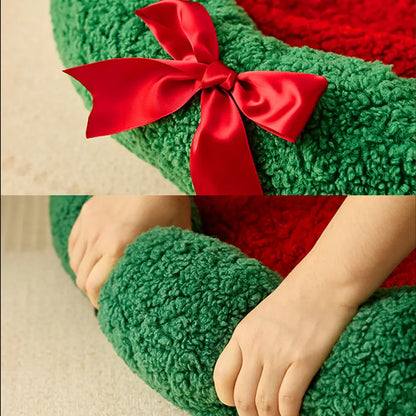 Pawsmas Christmas Wreath Donut Cat Bed