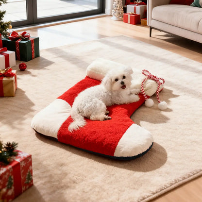 Pawsmas Cozy Christmas Stocking Pet Mat