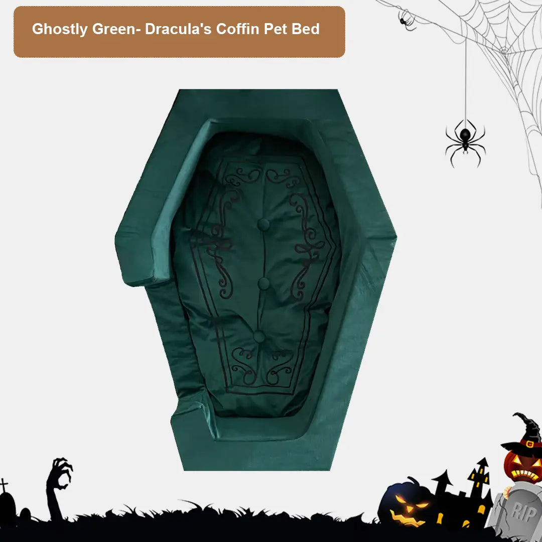 Halloween Dracula's Coffin Pet Bed