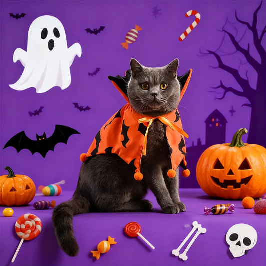 Halloween Reversible Pet Cape