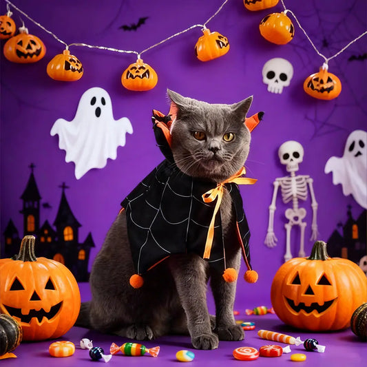 Halloween Reversible Pet Cape