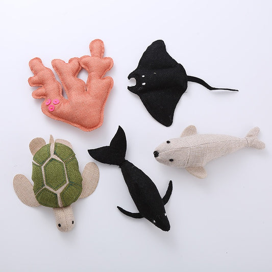 Nature Forme Sea Buddies – Catnip Plush Toys (Turtle & Whale)