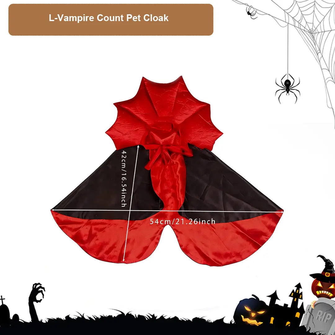 Halloween Vampire Count Pet Cloak
