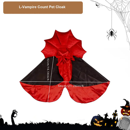 Halloween Vampire Count Pet Cloak