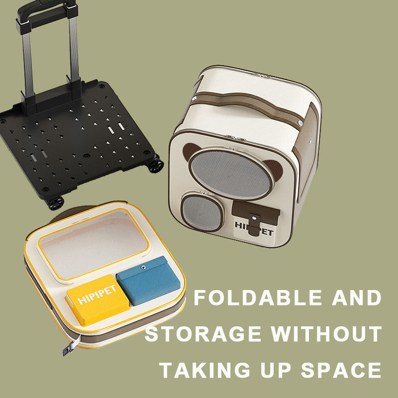 Large Capacity Pet Carrier Backpack Trolley