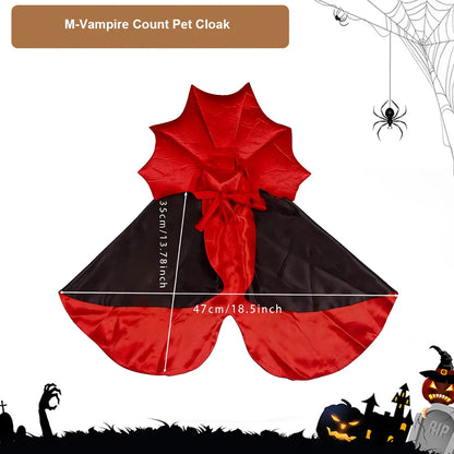 Halloween Vampire Count Pet Cloak