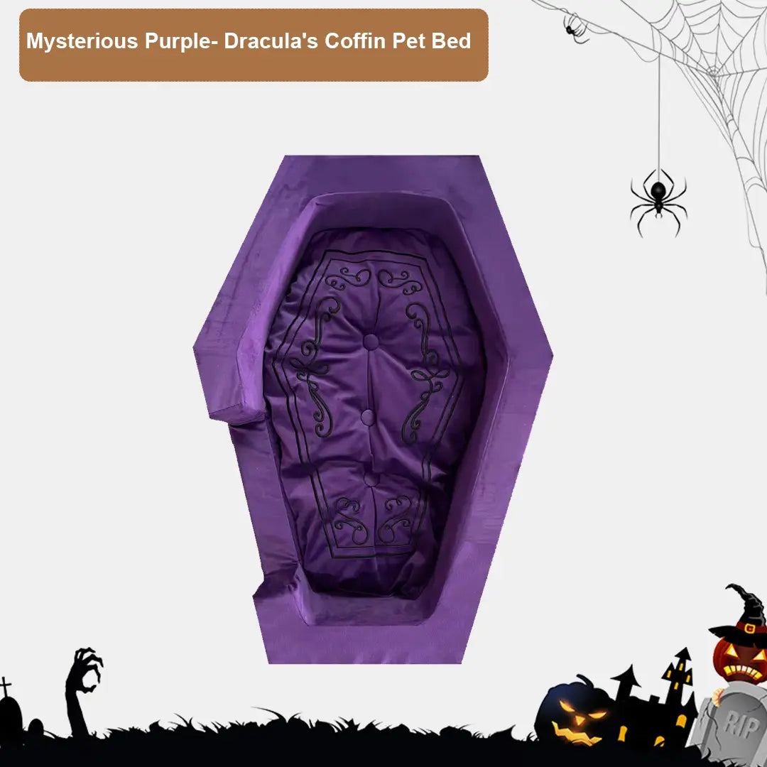 Halloween Dracula's Coffin Pet Bed