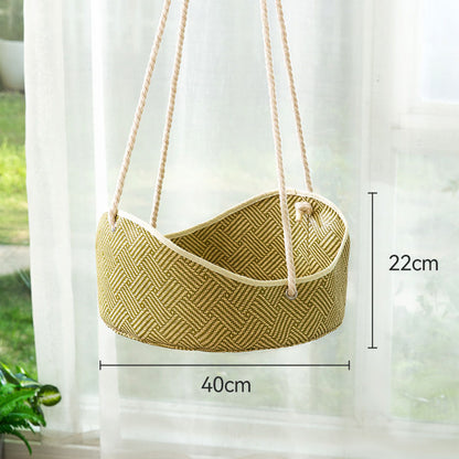 Natural Woven Cat Hammock