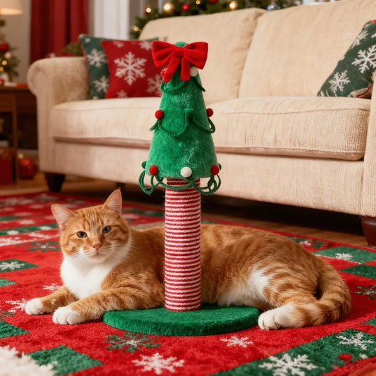 Pawsmas Pine Tree Cat Scratching Post