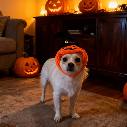Halloween Pumpkin Hat for Pets