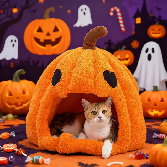 Halloween Pumpkin Pet Bed
