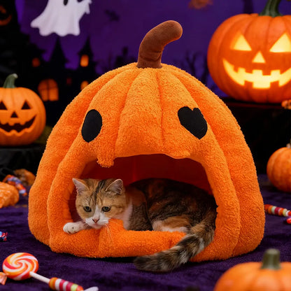 Halloween Pumpkin Pet Bed