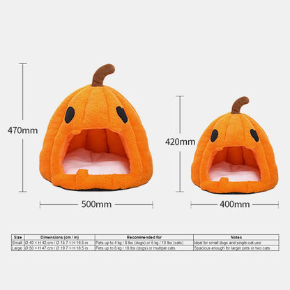 Halloween Pumpkin Pet Bed