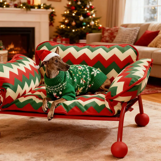 Pawsmas Christmas Edition Pet Sofa Bed