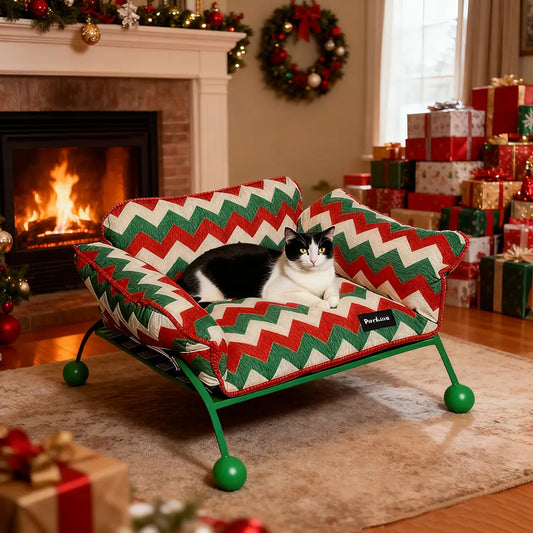 Pawsmas Christmas Edition Pet Sofa Bed