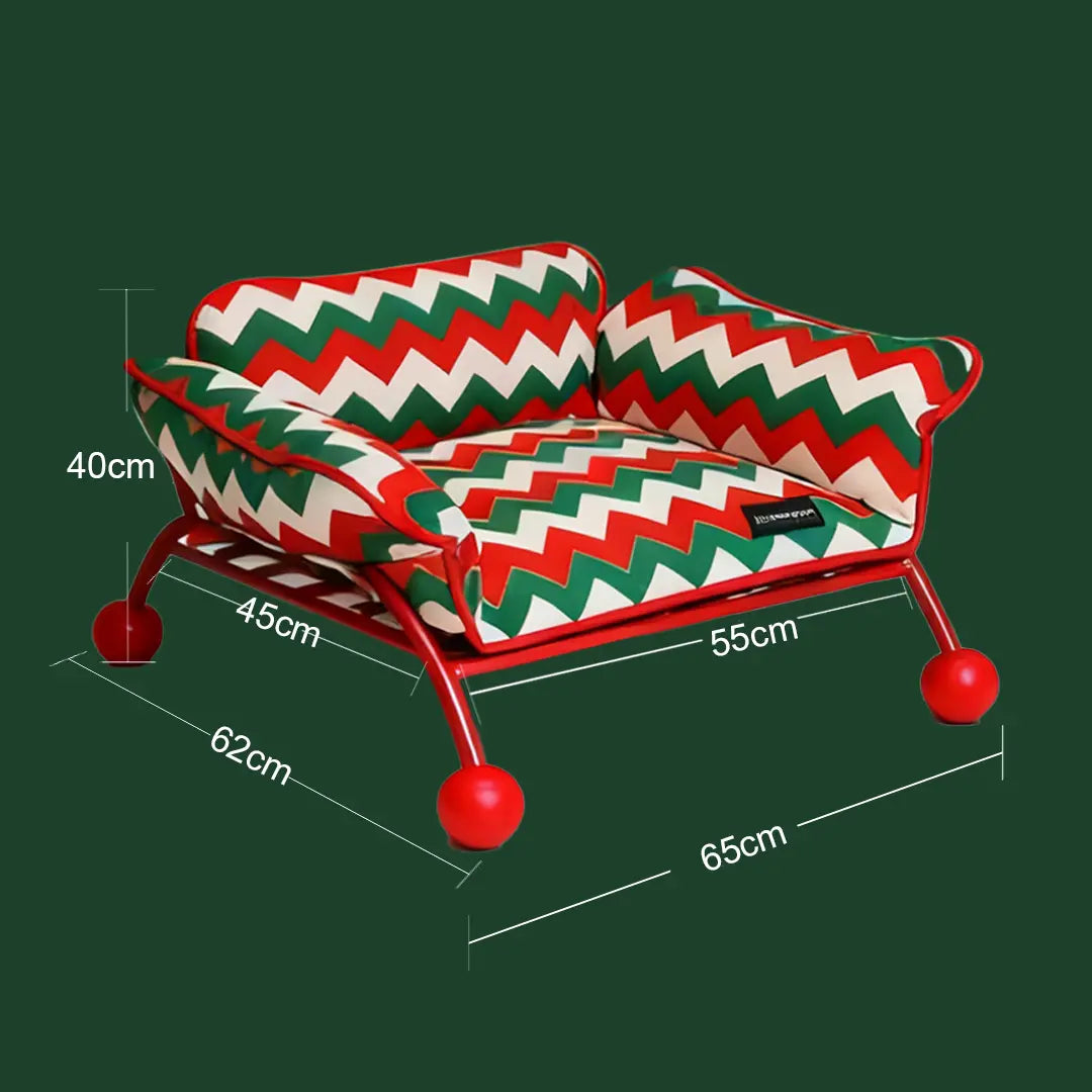 Pawsmas Christmas Edition Pet Sofa Bed