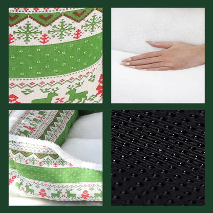 Pawsmas Reindeer Print Pet Bed