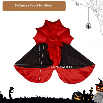 Halloween Vampire Count Pet Cloak