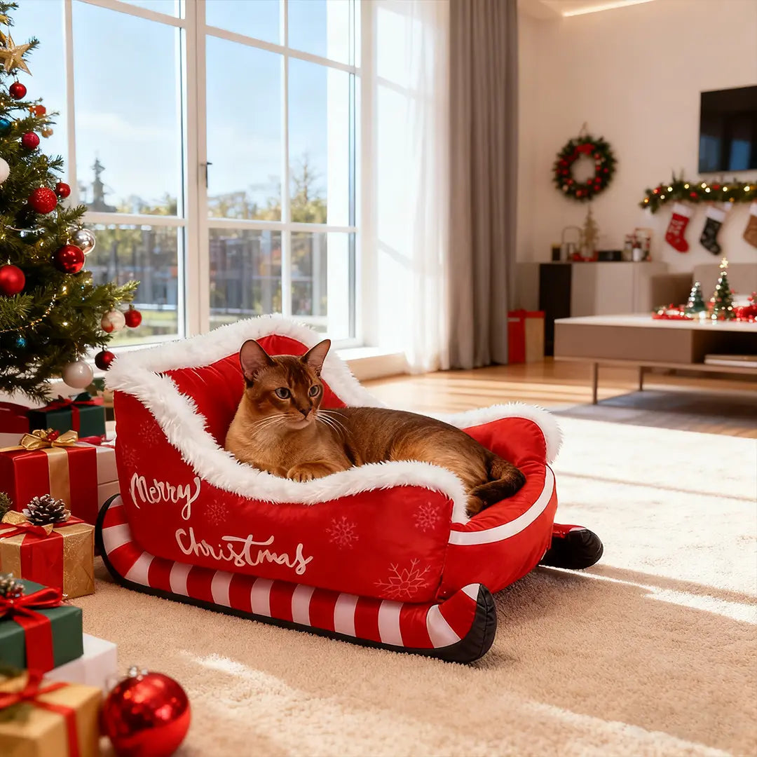 Pawsmas Sleigh Pet Sofa Bed