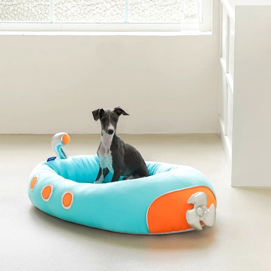 Submarine Breeze Pet Bed – Summer Cooling Dog House for Small & Medium Pets