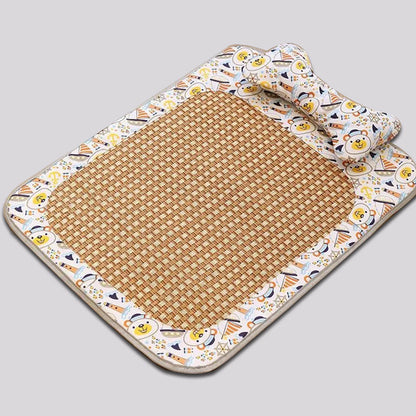 Summer Rattan Mat Pet Sleeping Cooling Pad for Cats Dogs