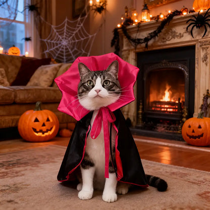 Halloween Vampire Count Pet Cloak