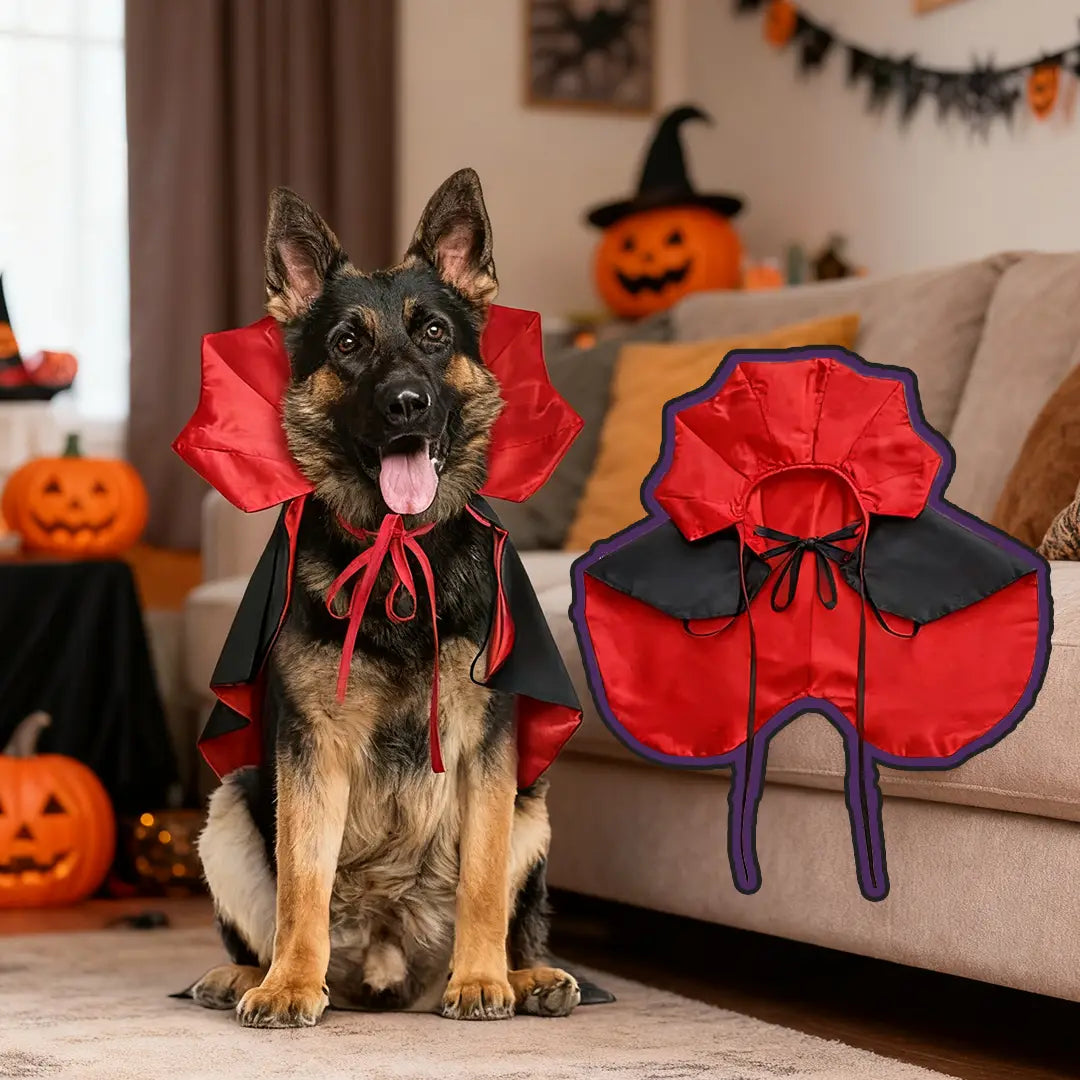 Halloween Vampire Count Pet Cloak