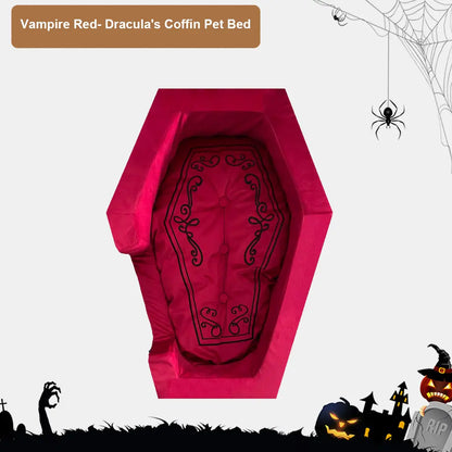 Halloween Dracula's Coffin Pet Bed