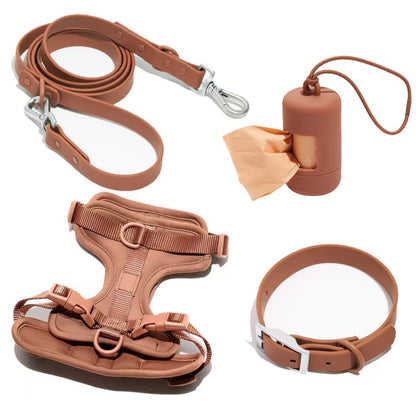 Waterproof PVC 4 - Piece Pet Harness for All Dogs