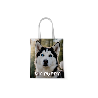 Customized Daily Use Pet Portrait Canvas Bag