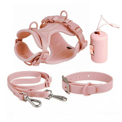 Waterproof PVC 4 - Piece Pet Harness for All Dogs