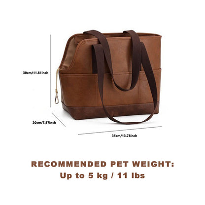 PU Portable Small Pet Carrier Bag