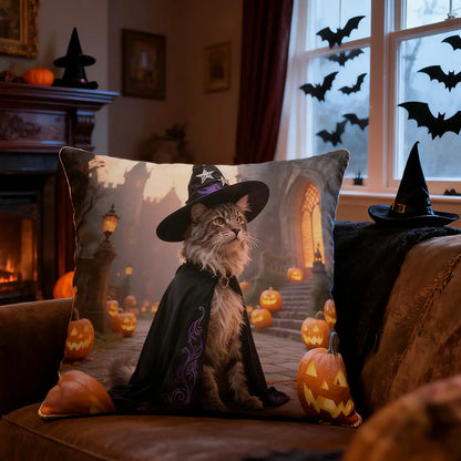 Halloween Custom Pet Portrait Pillow