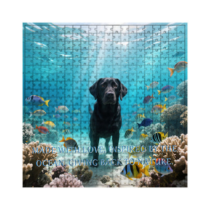 Persönlich gestaltetes Puzzle mit einem Haustierporträt